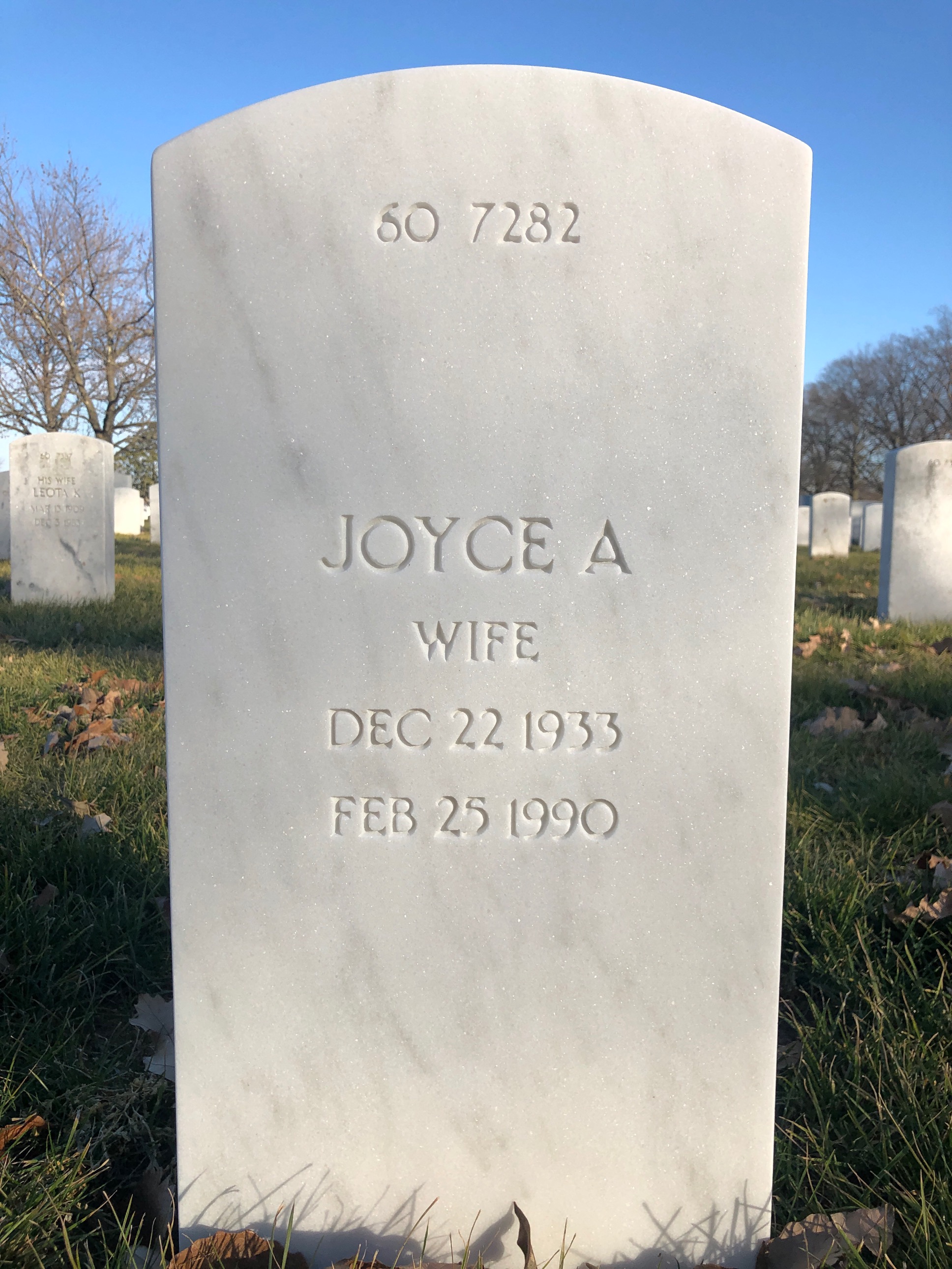 Back of headstone — Walter Probst