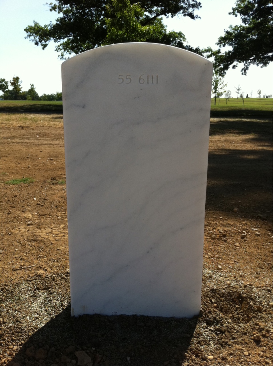 Back of headstone — Timothy Mills