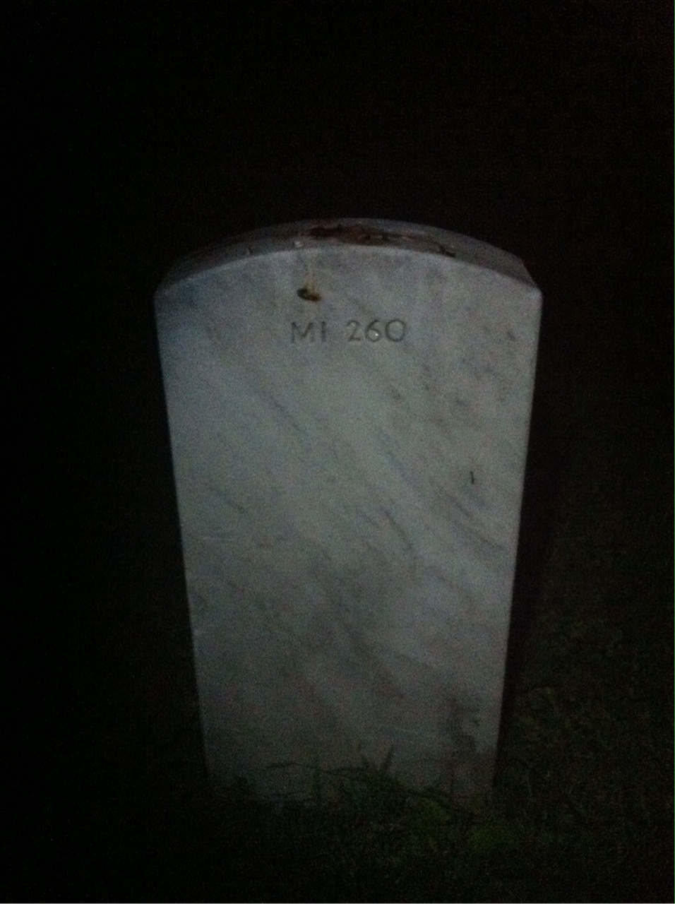 Back of headstone — Robert Anderson