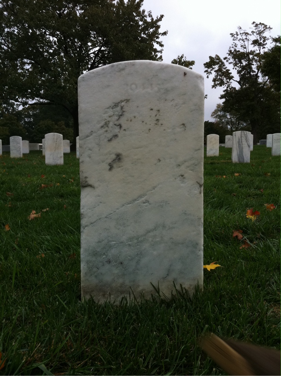 Back of headstone — George Moore