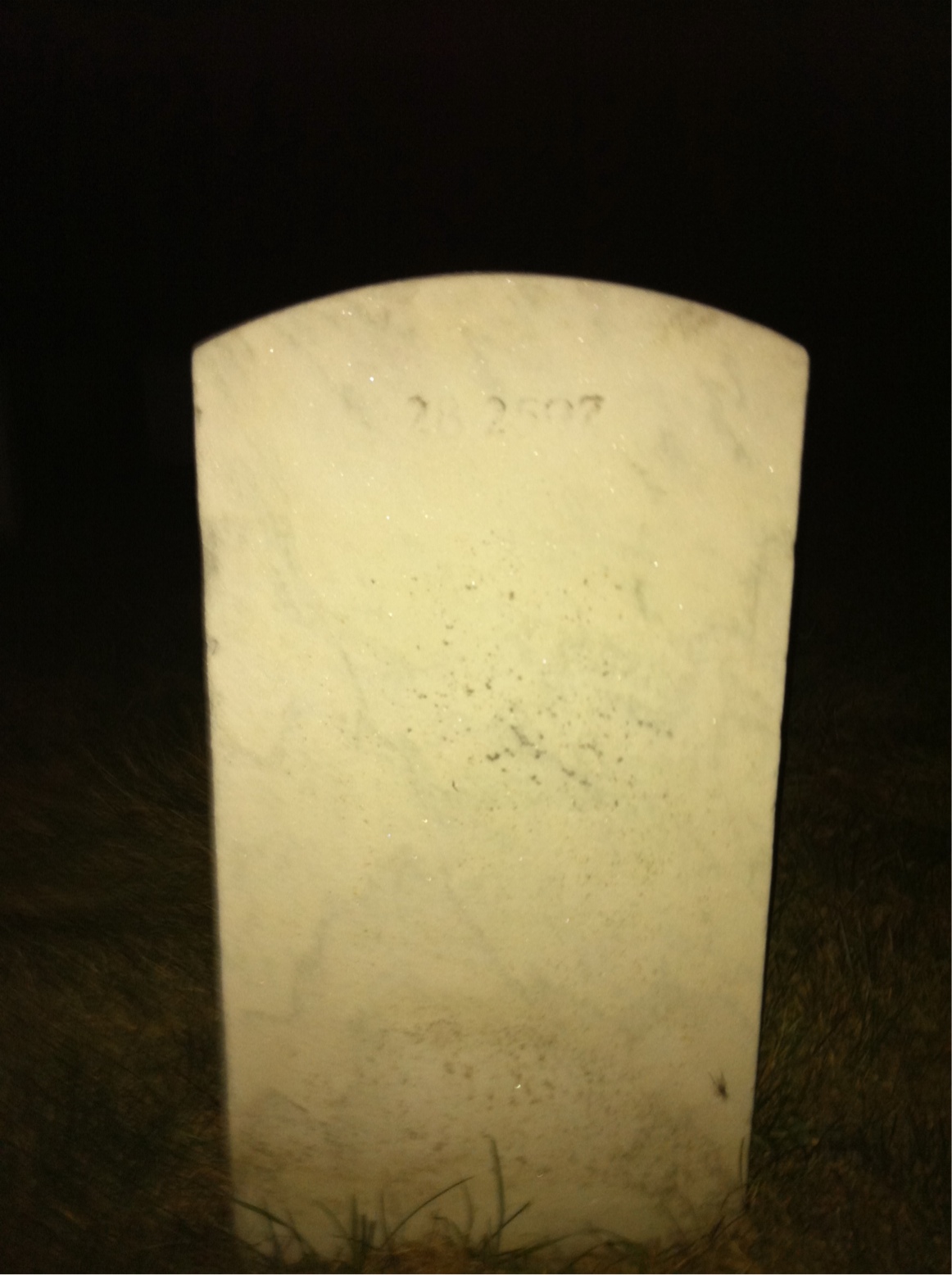 Back of headstone — Lawrence Ambrogi