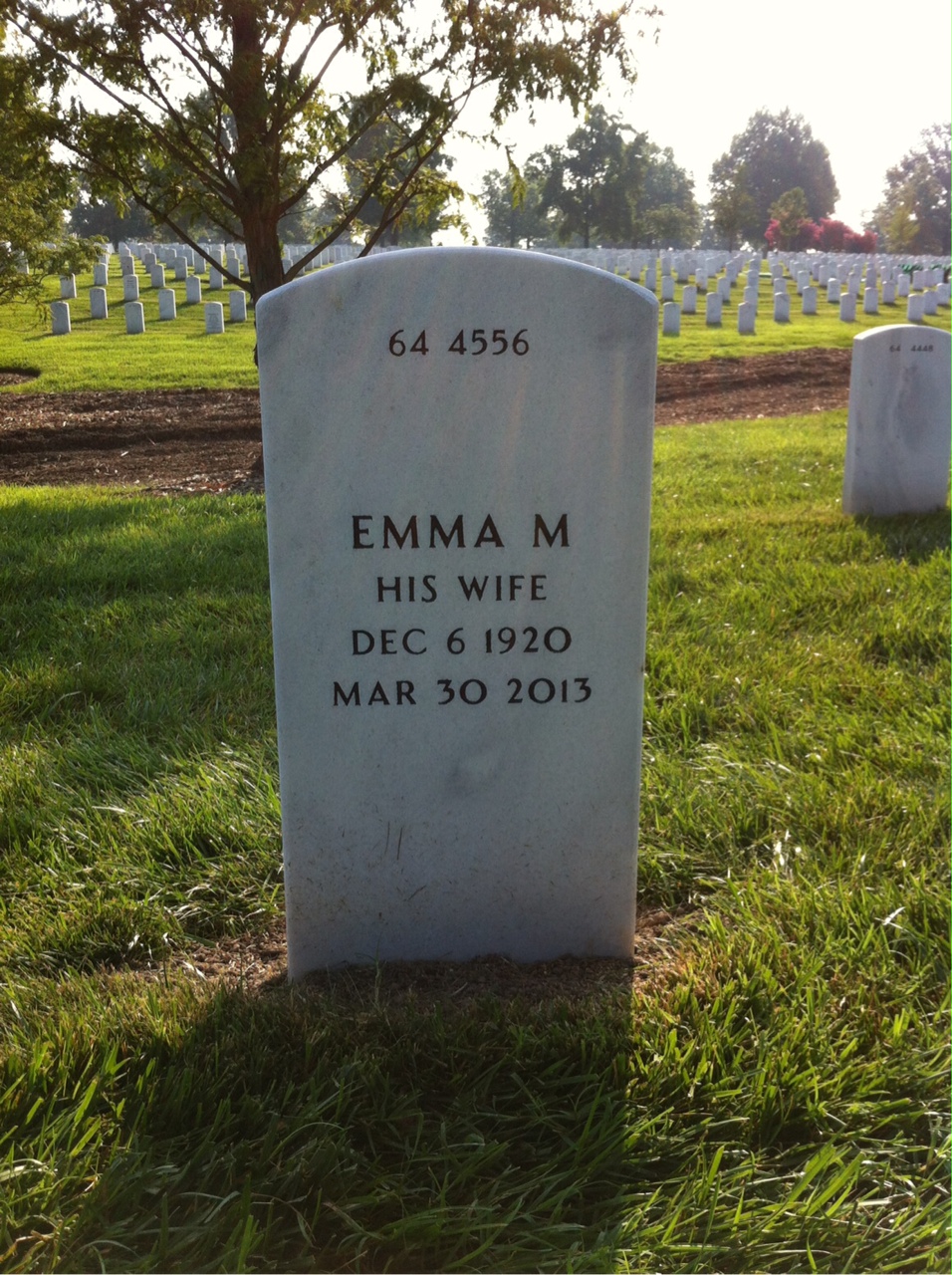 Back of headstone — Edward O'Neill