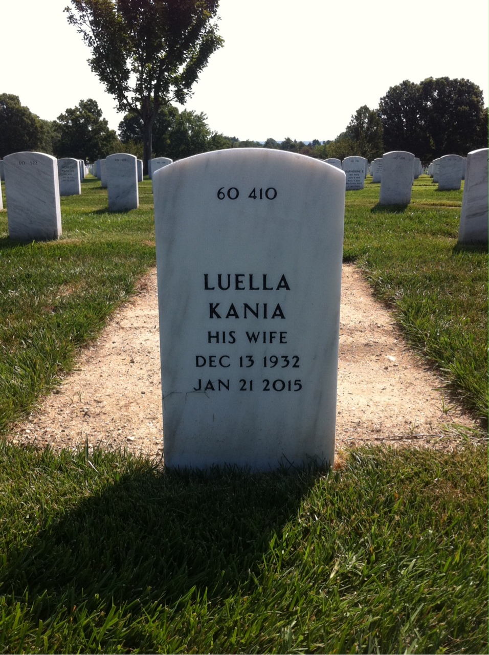 Back of headstone — Arthur Ellingwood