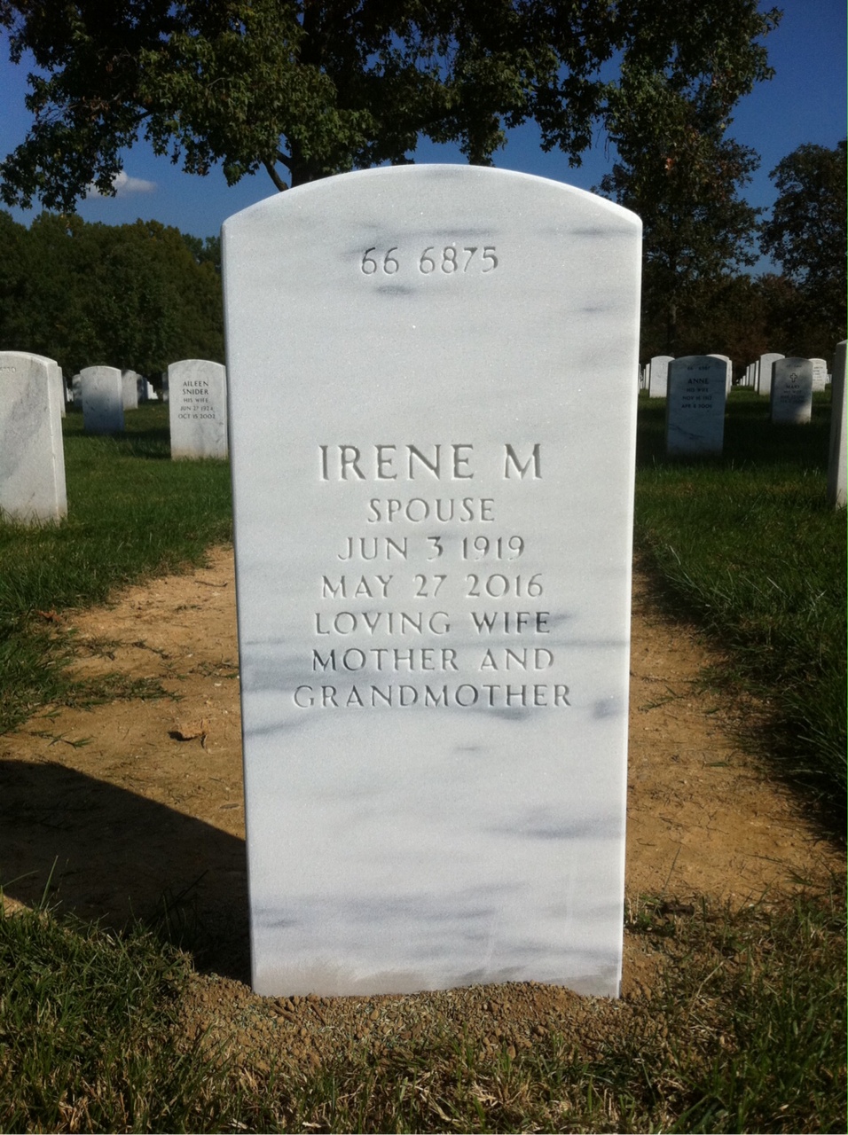 Back of headstone — Leo P Gilroy