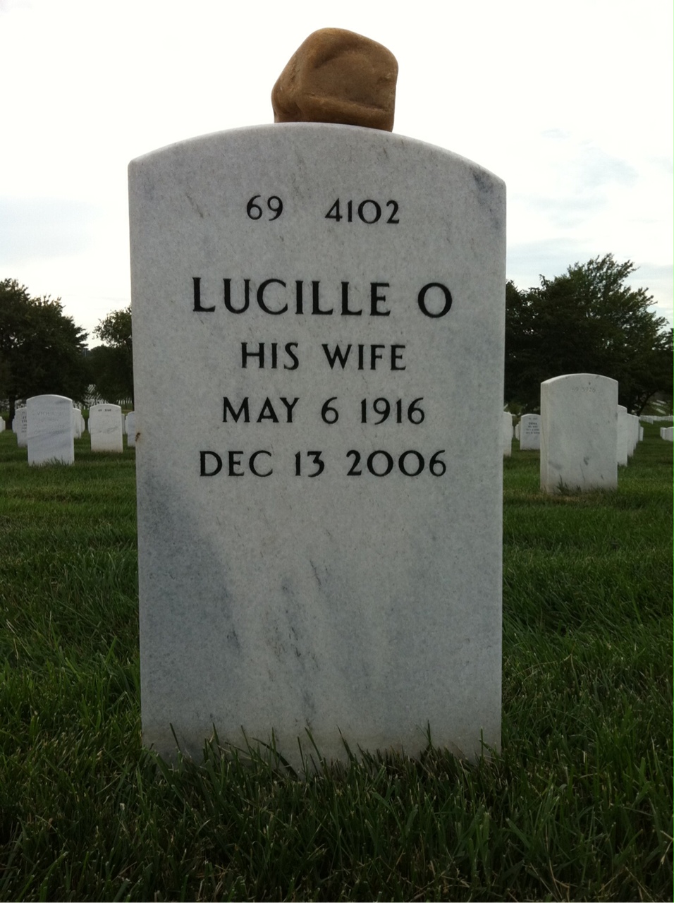 Back of headstone — Arthur Holmes