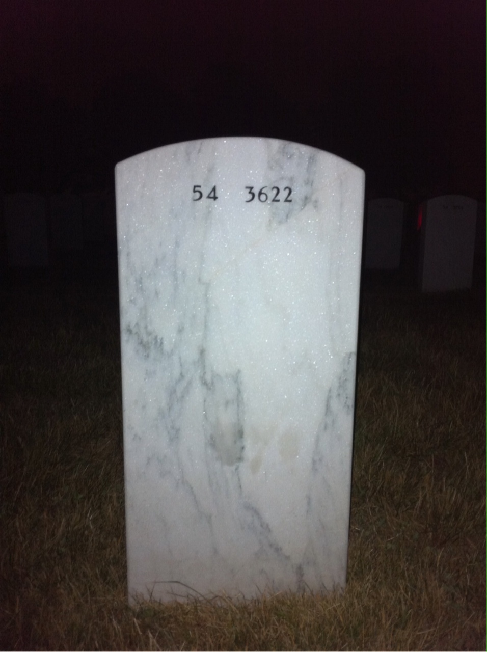 Back of headstone — Michael Gosnell