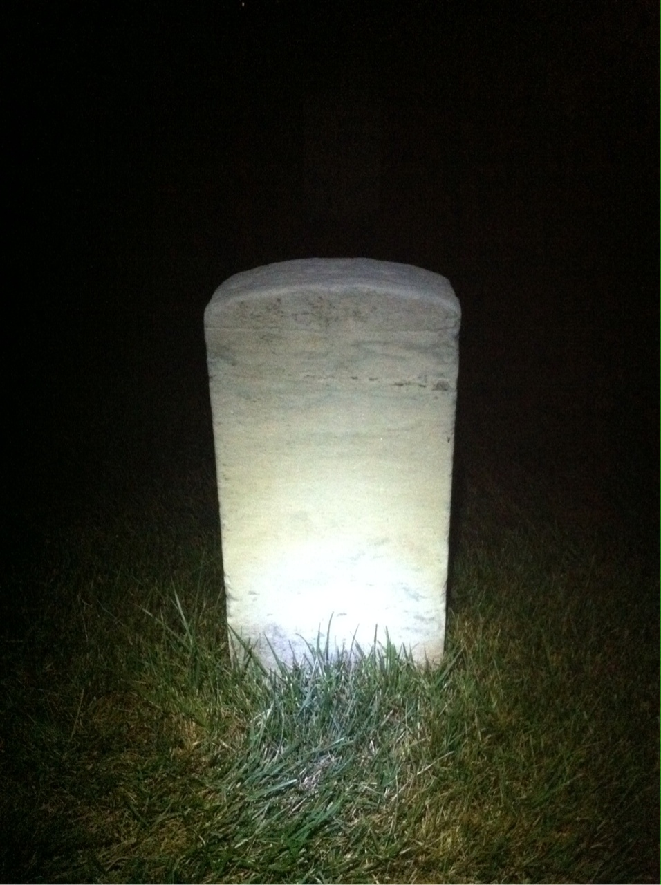 Back of headstone — Thomas Mitchell