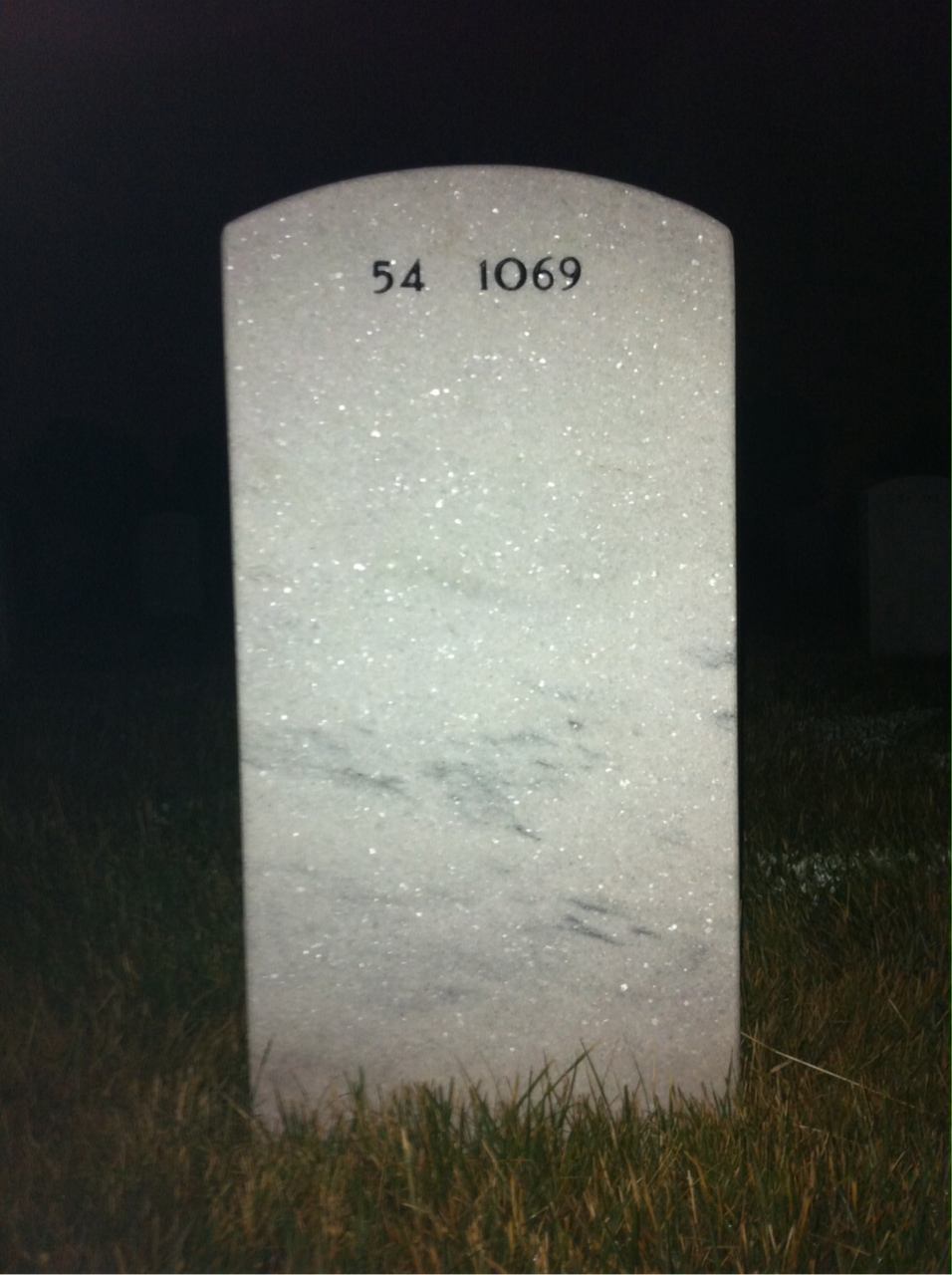 Back of headstone — David Sidwell