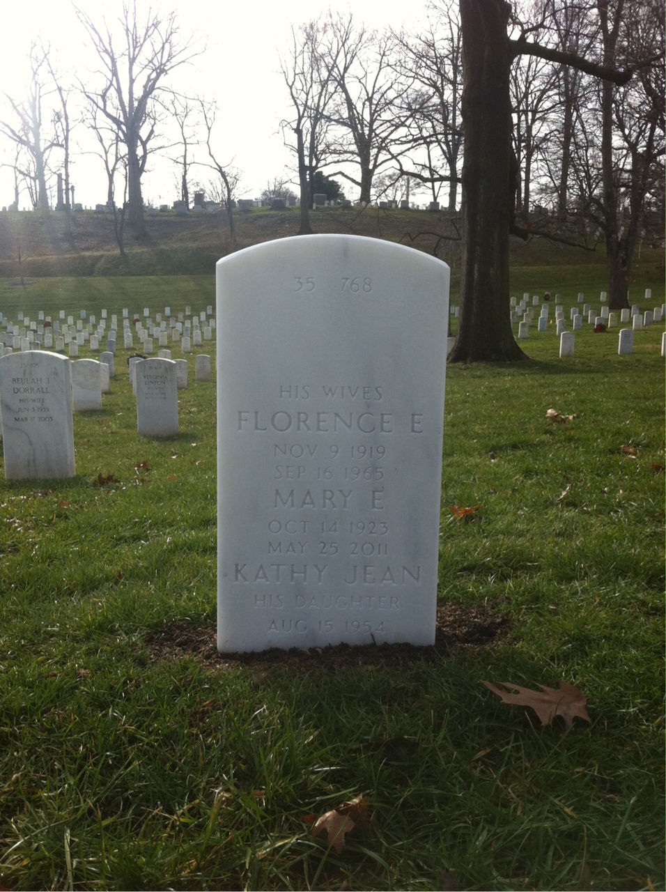 Back of headstone — Gordon Gibbs
