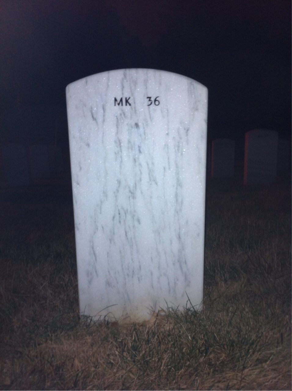 Back of headstone — Anthony Pepper