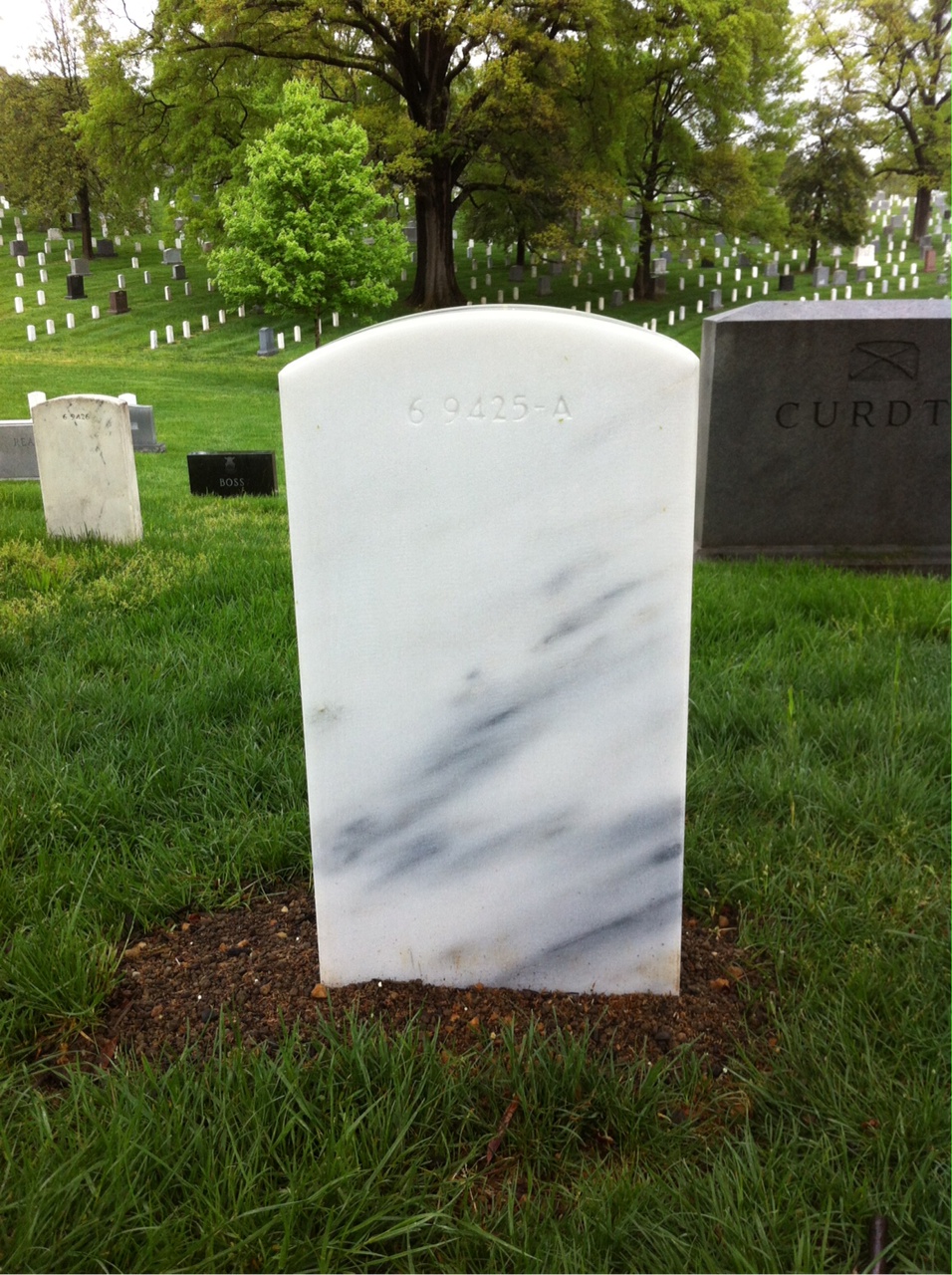 Back of headstone — Thomas Wayne Fritz