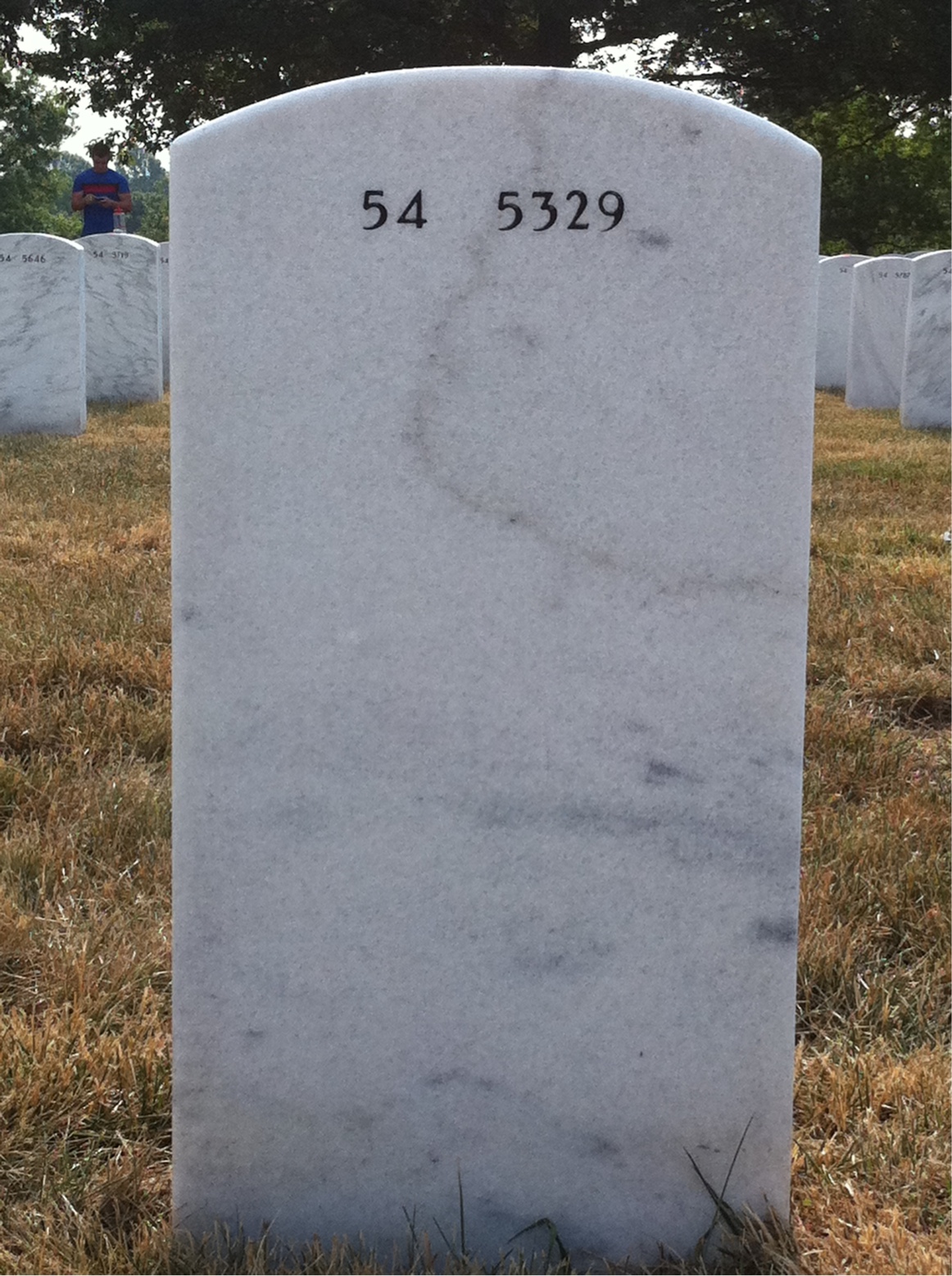 Back of headstone — Casimir Solek