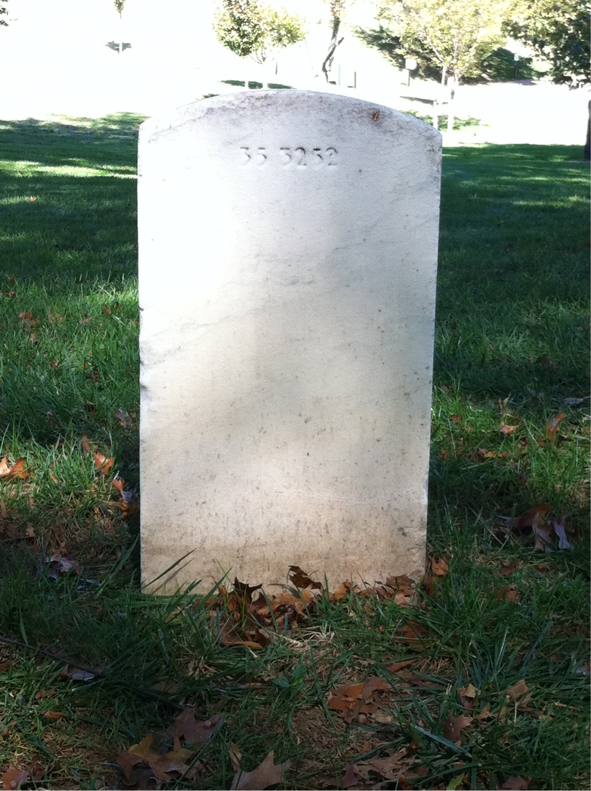 Back of headstone — Sherry Morgan