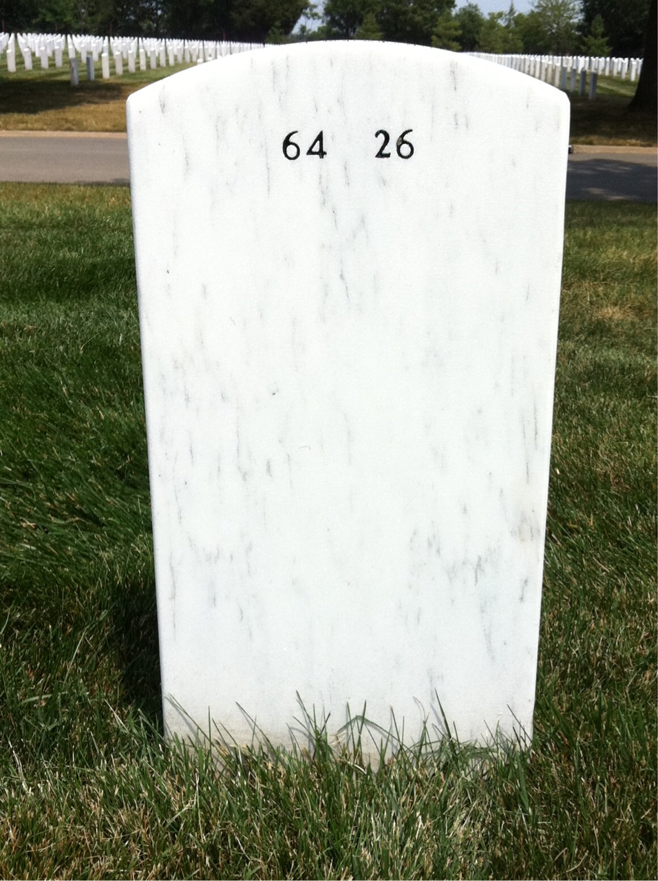 Back of headstone — Raymond Turner