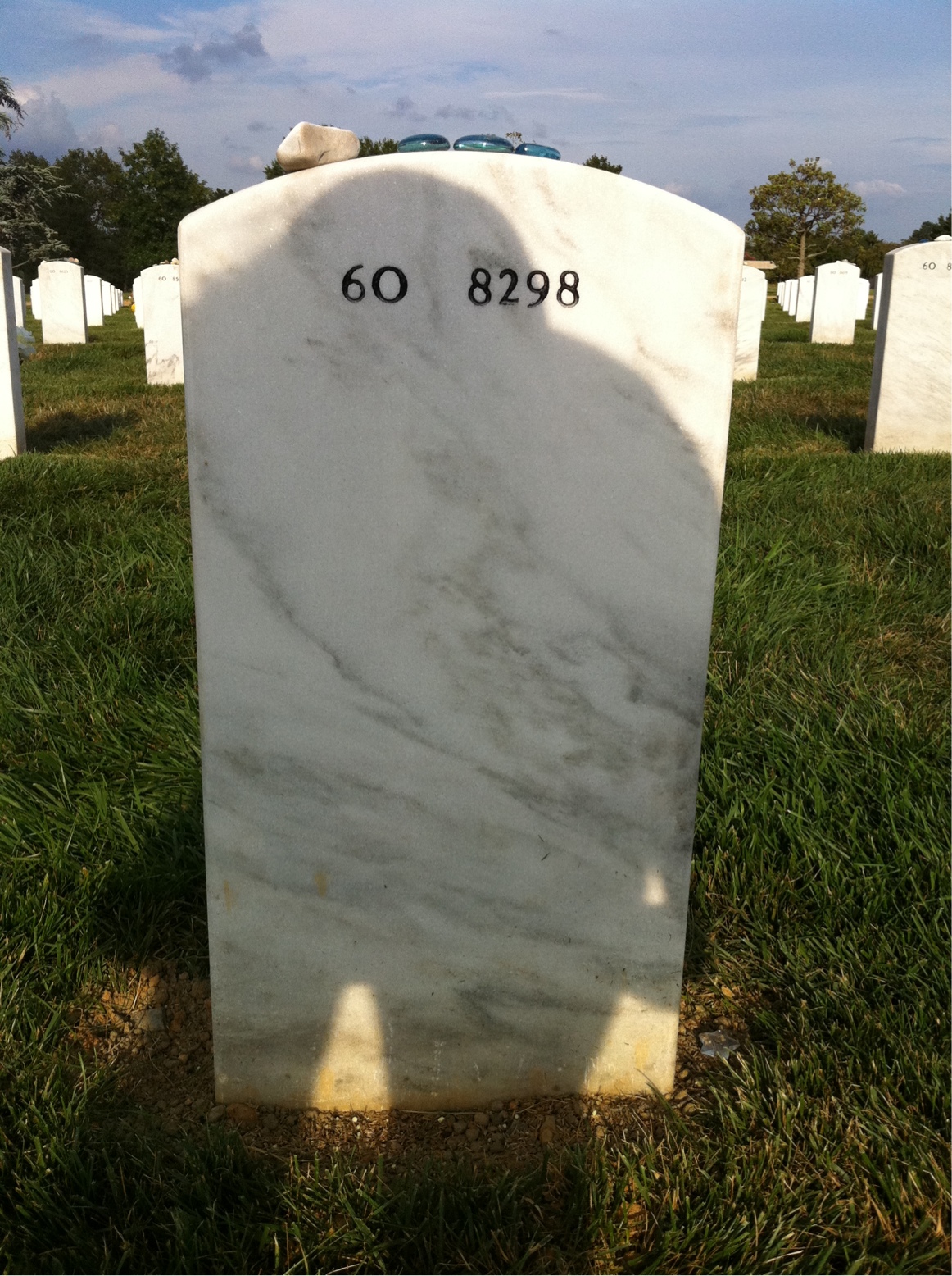 Back of headstone — Anthony Yost