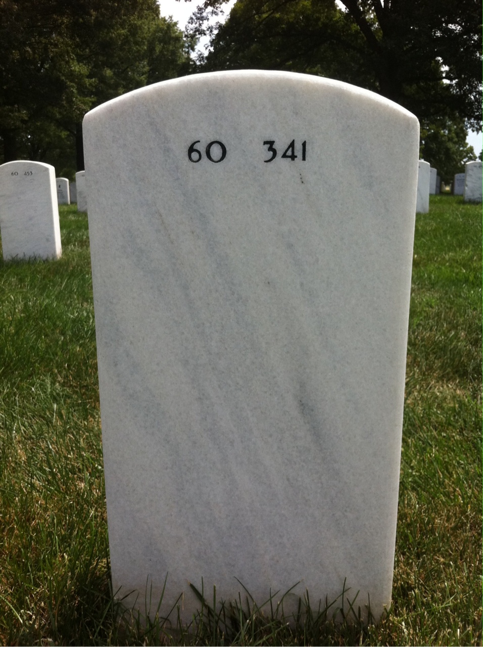 Back of headstone — Robert Lapham