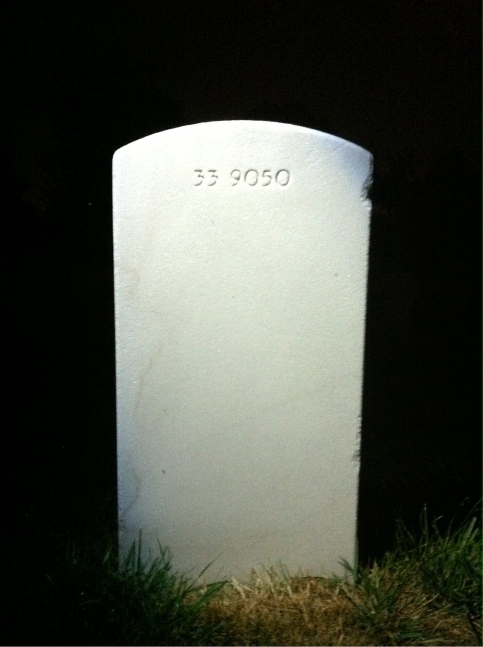 Back of headstone — George Diggs