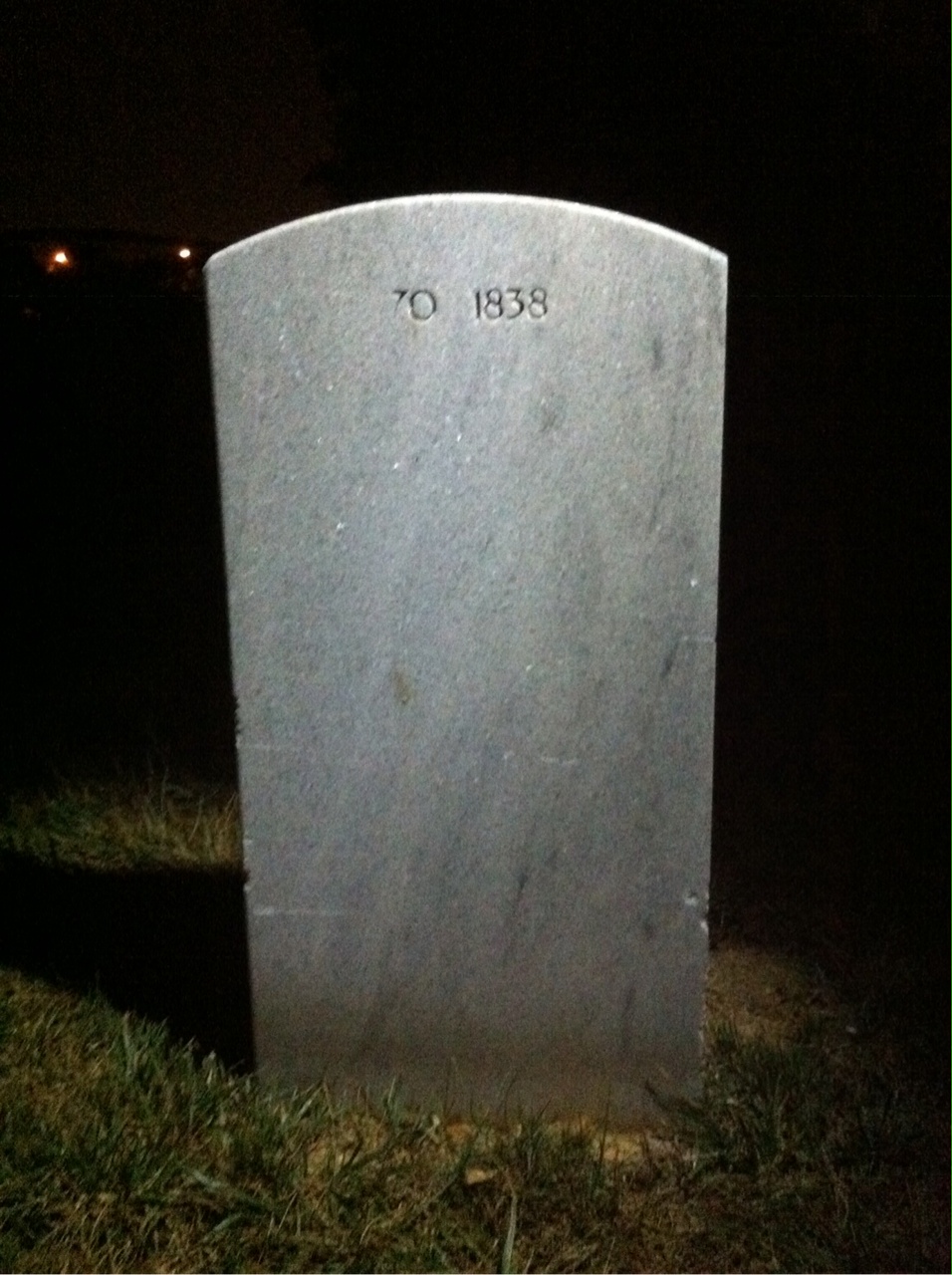 Back of headstone — Stanley Sherrill Grimsley