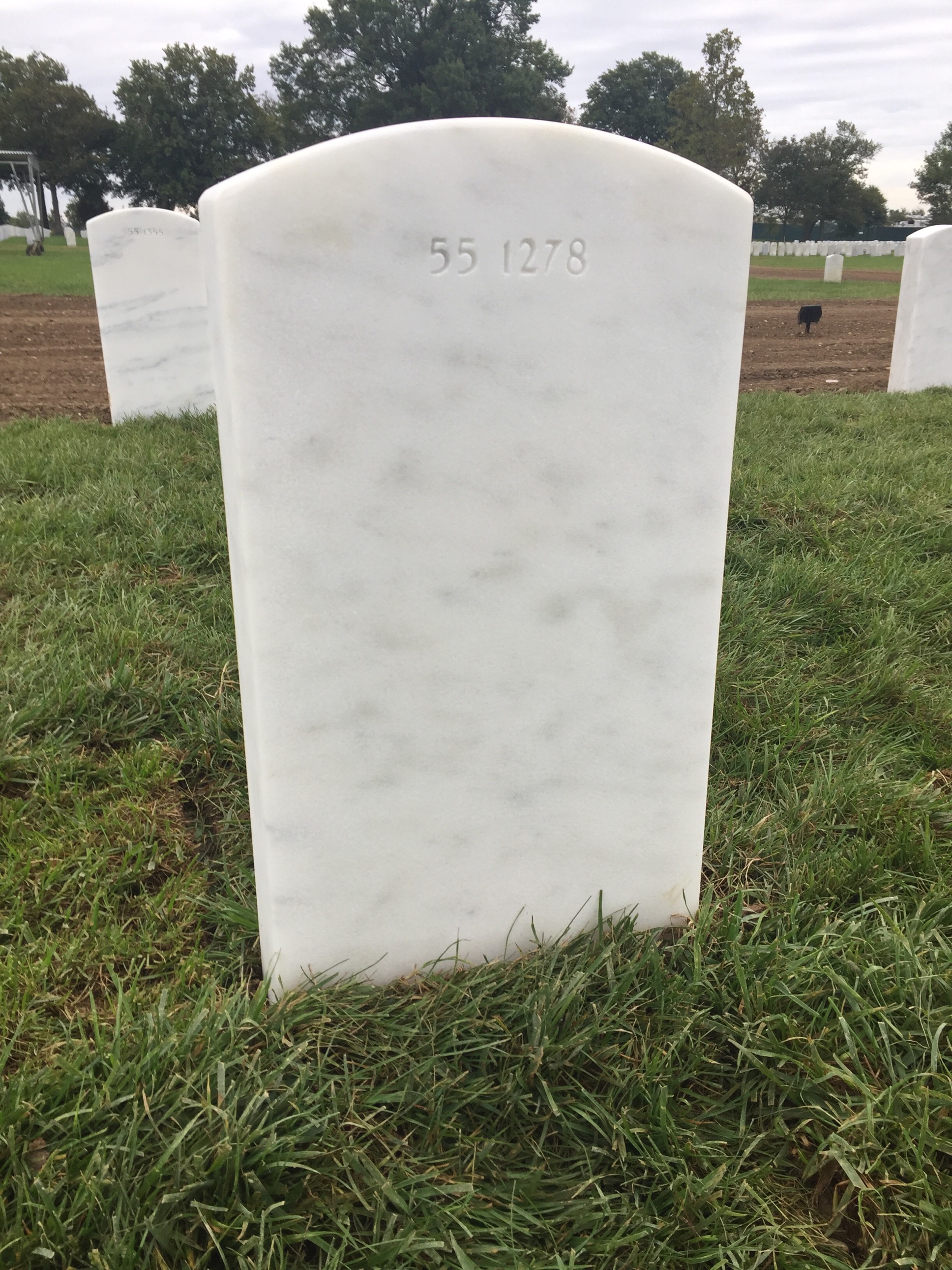 Back of headstone — John Benvenuti