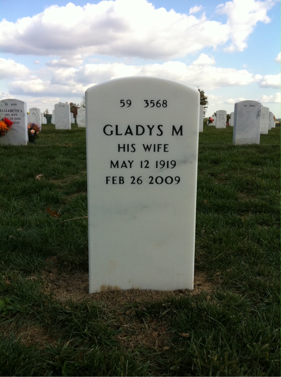 Back of headstone — Gideon Lang