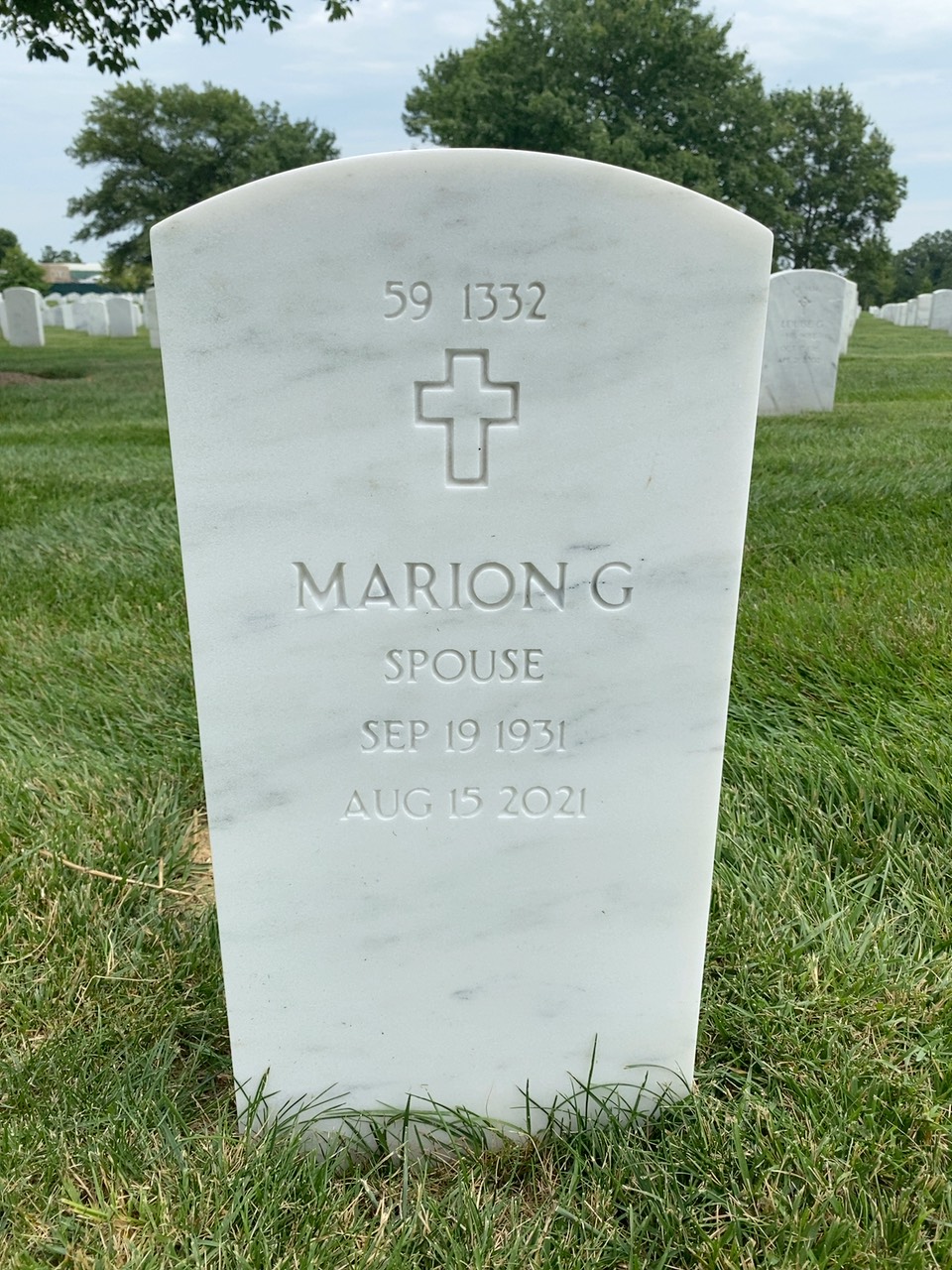 Back of headstone — James Rodman