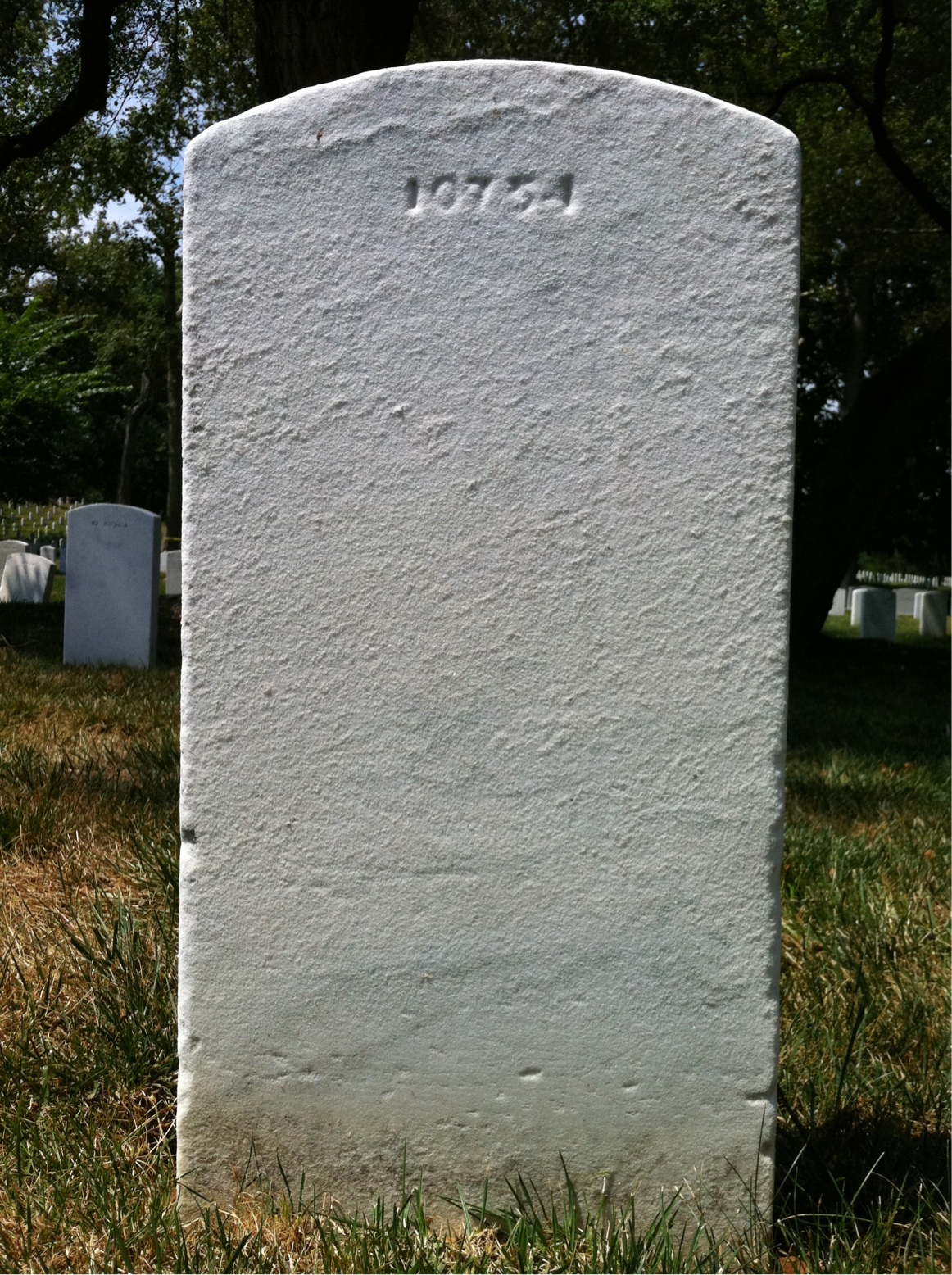 Back of headstone — Samuel Murphy