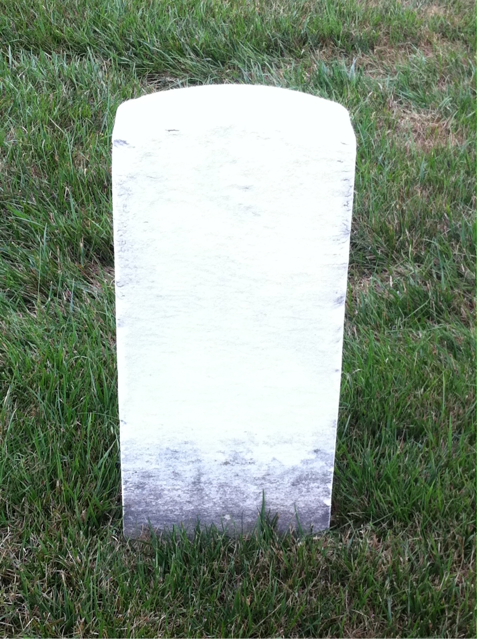 Back of headstone — Joseph Benois