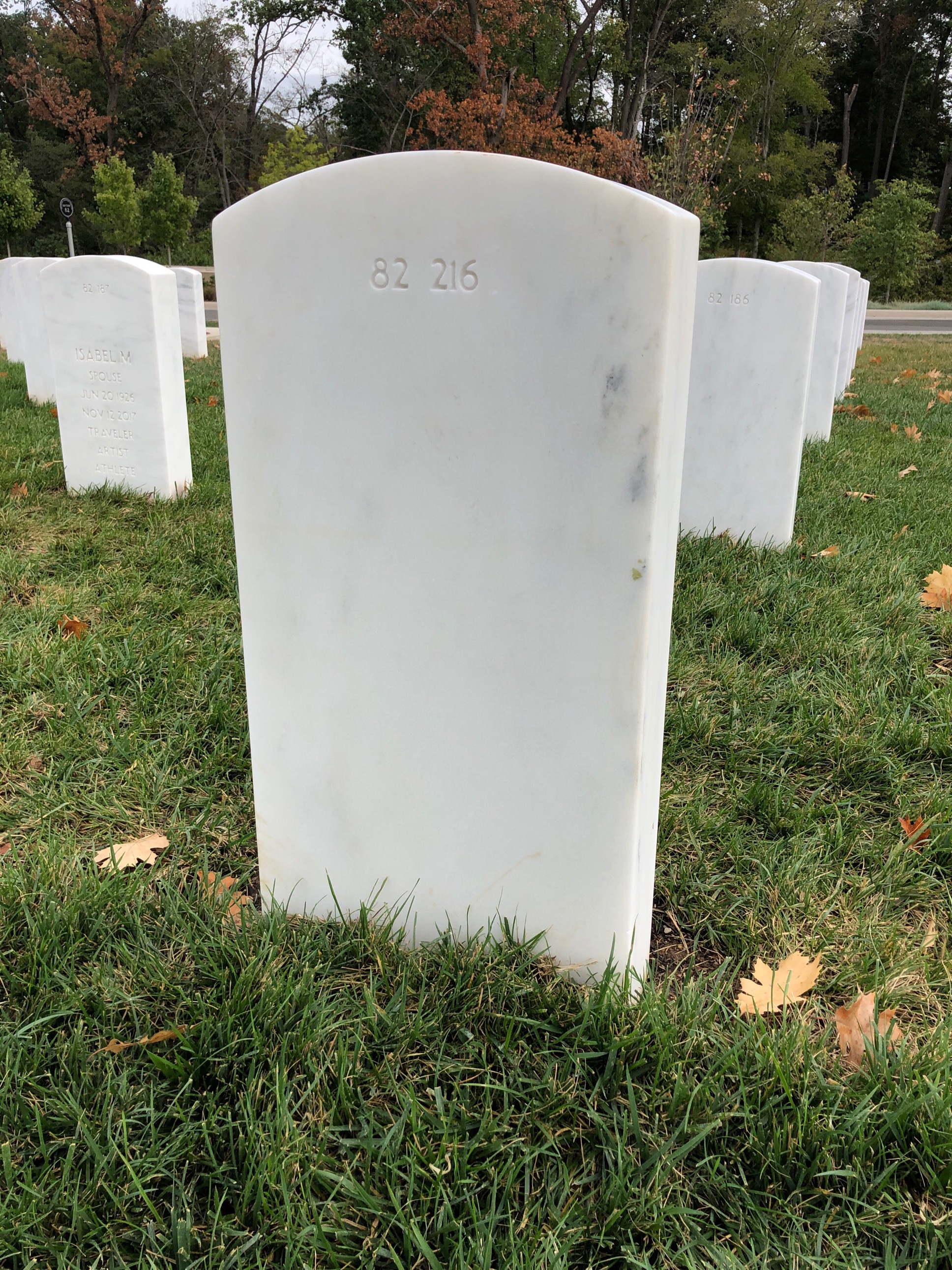Back of headstone — William Allen