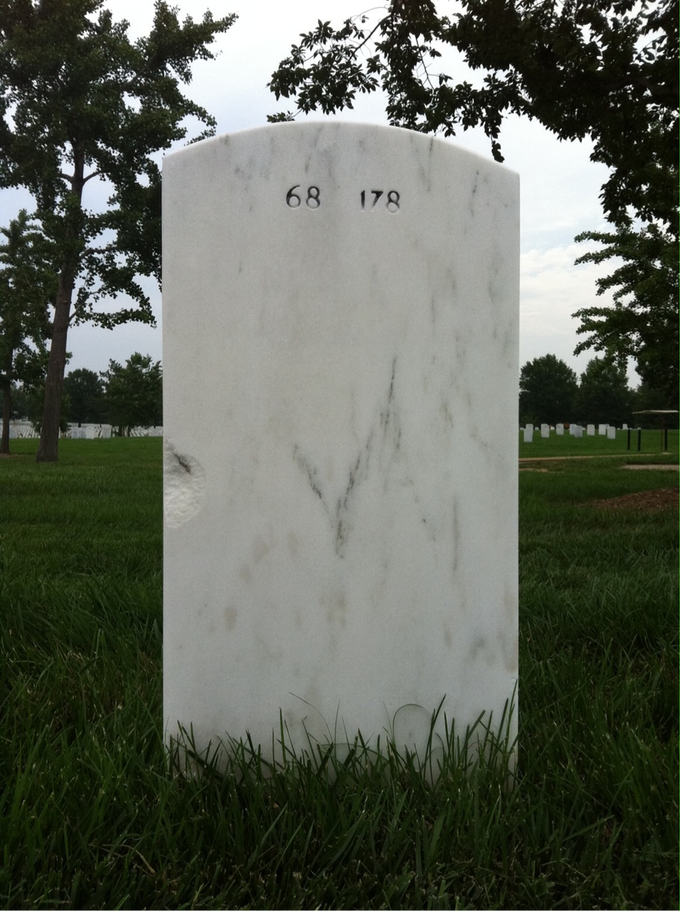 Back of headstone — James Laroach