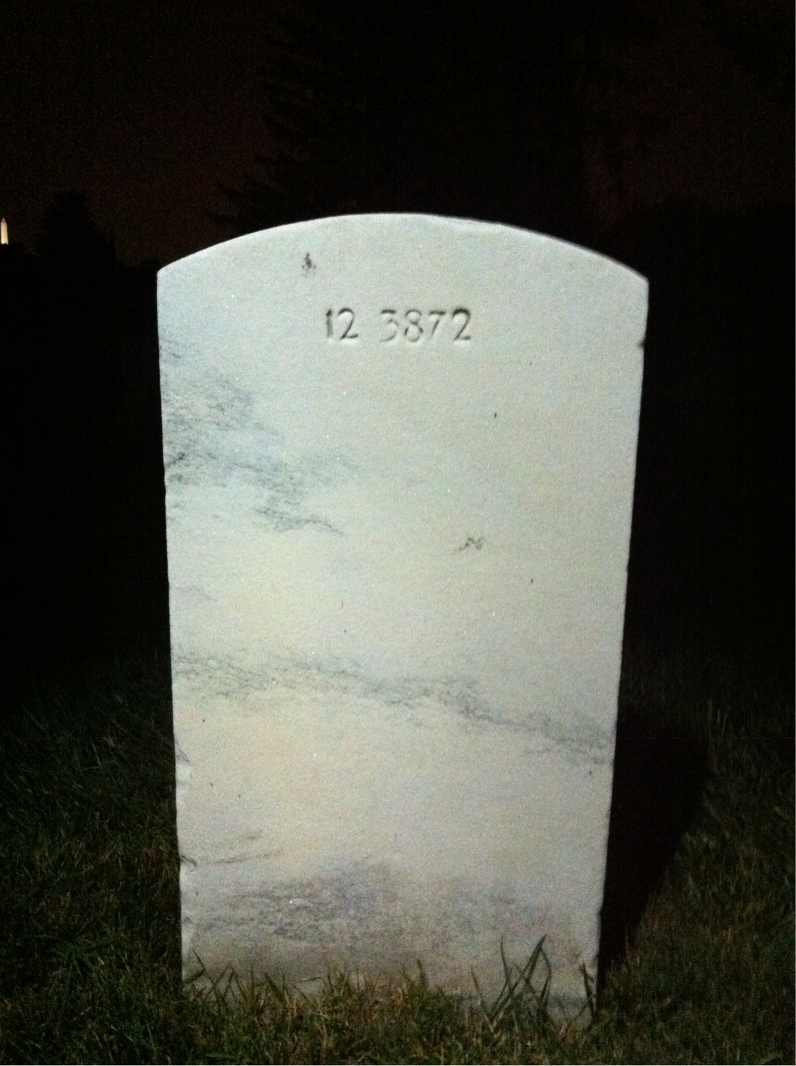Back of headstone — Robert Moore