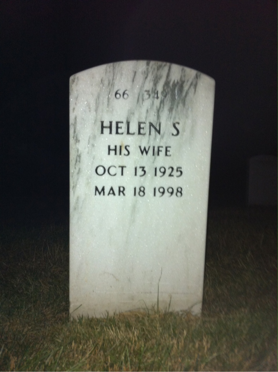 Back of headstone — Samuel Heller