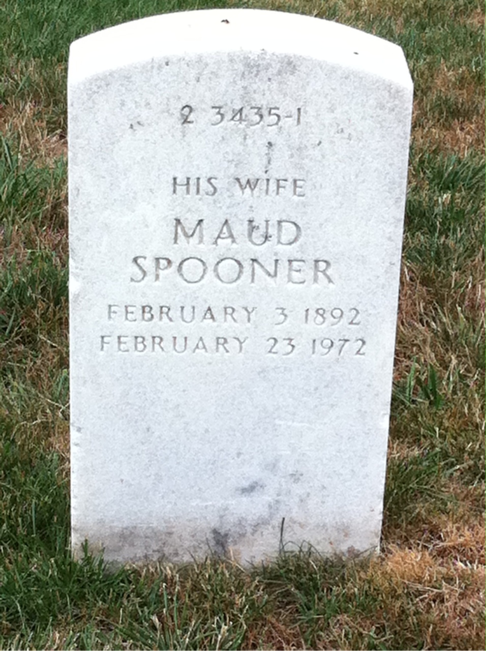 Back of headstone — Charles Mueller