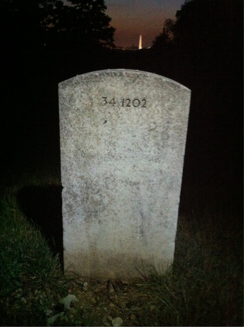 Back of headstone — Samuel S Weimer