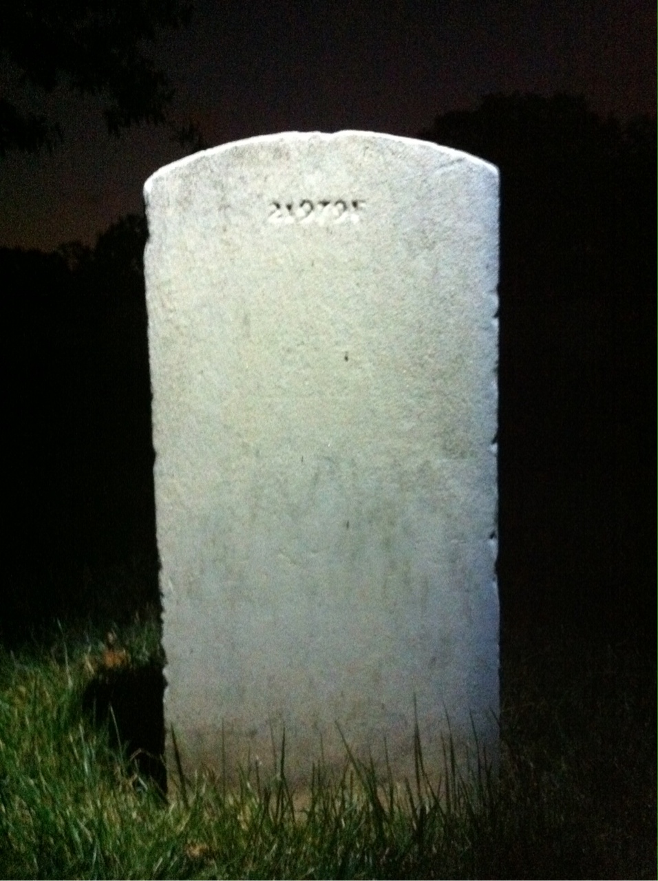Back of headstone — Joseph Anthony