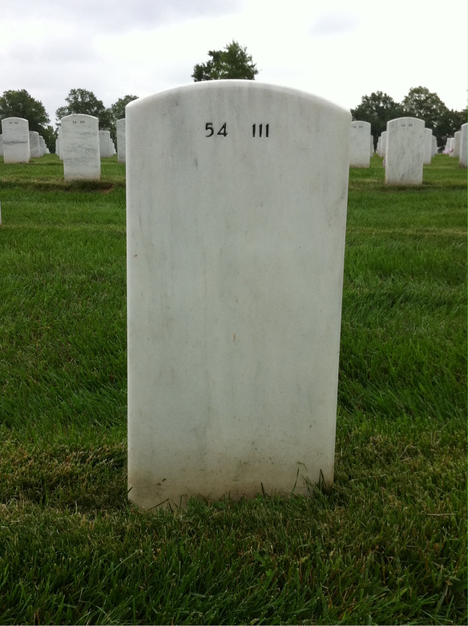 Back of headstone — John Gore