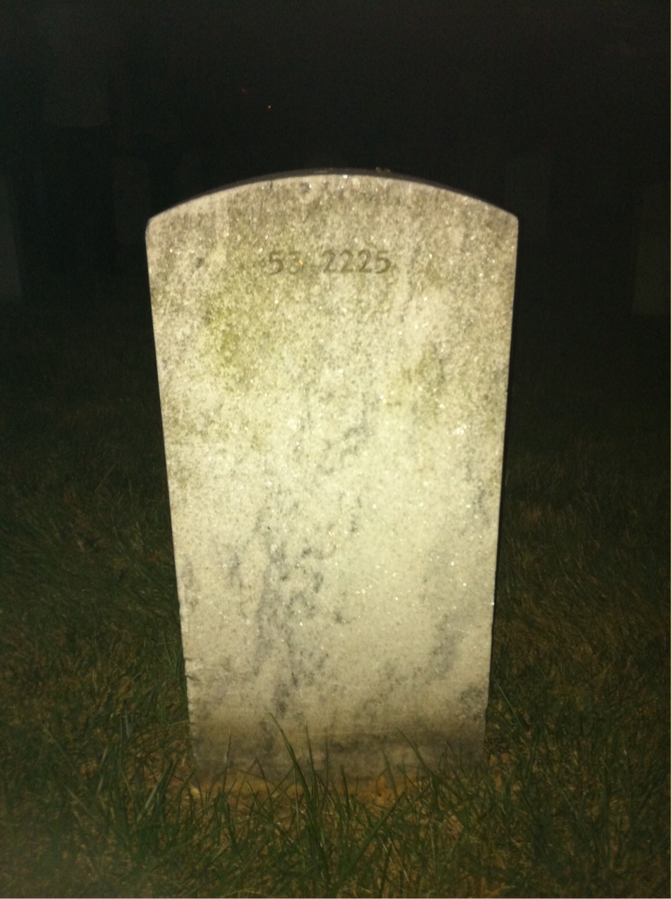 Back of headstone — Manuel Alvarez