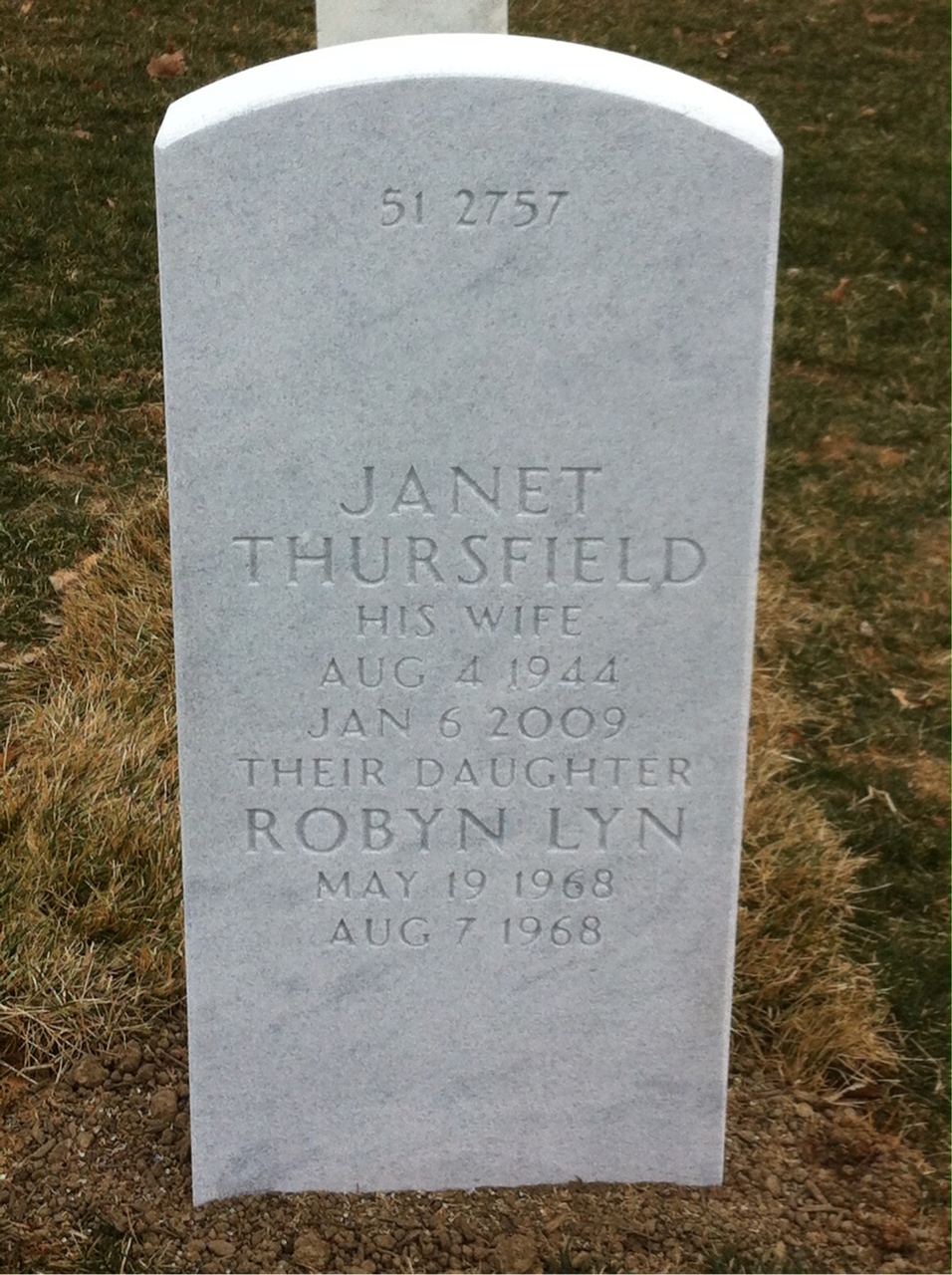Back of headstone — Robert Walters