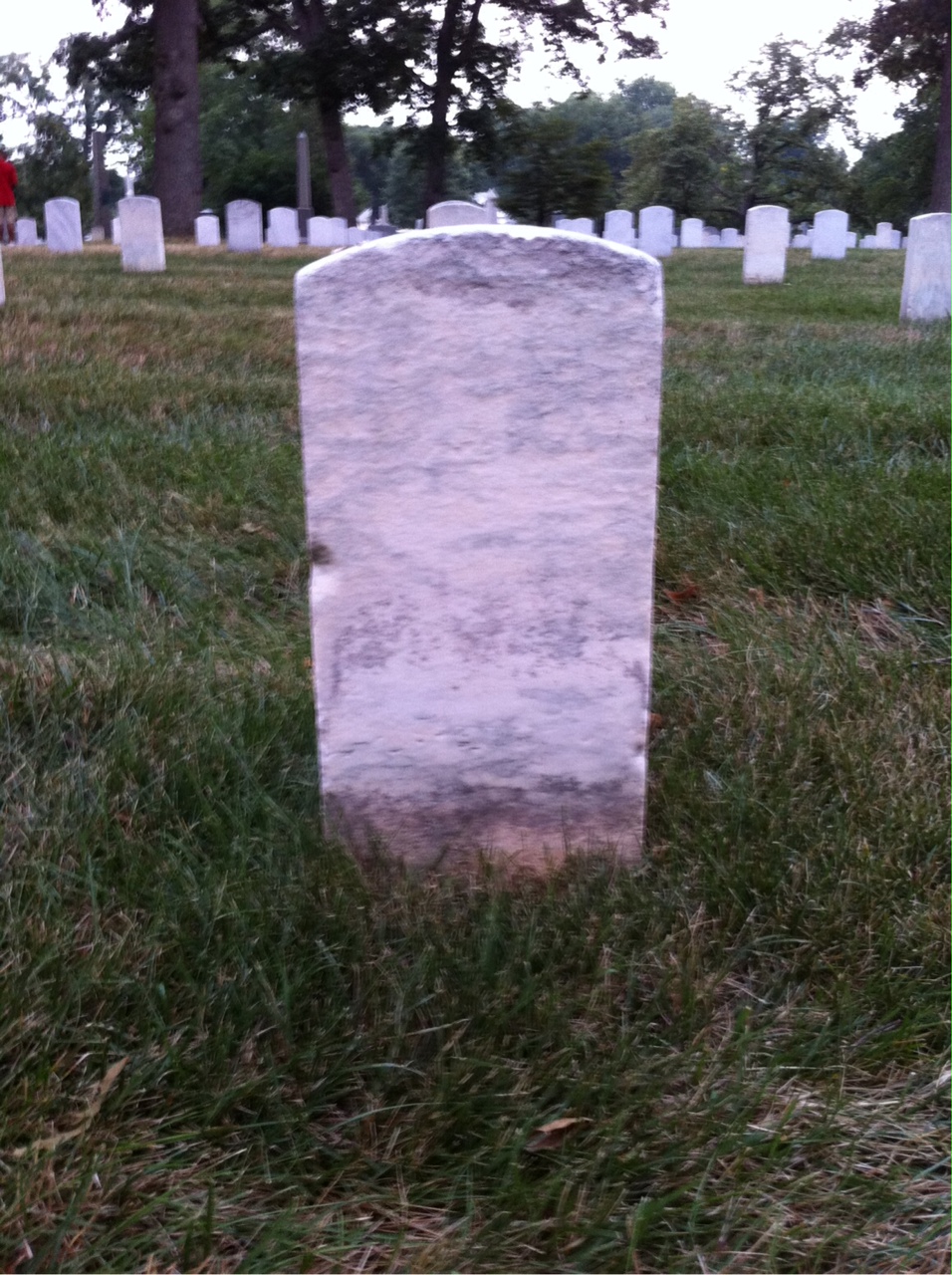 Back of headstone — Daniel Conroy
