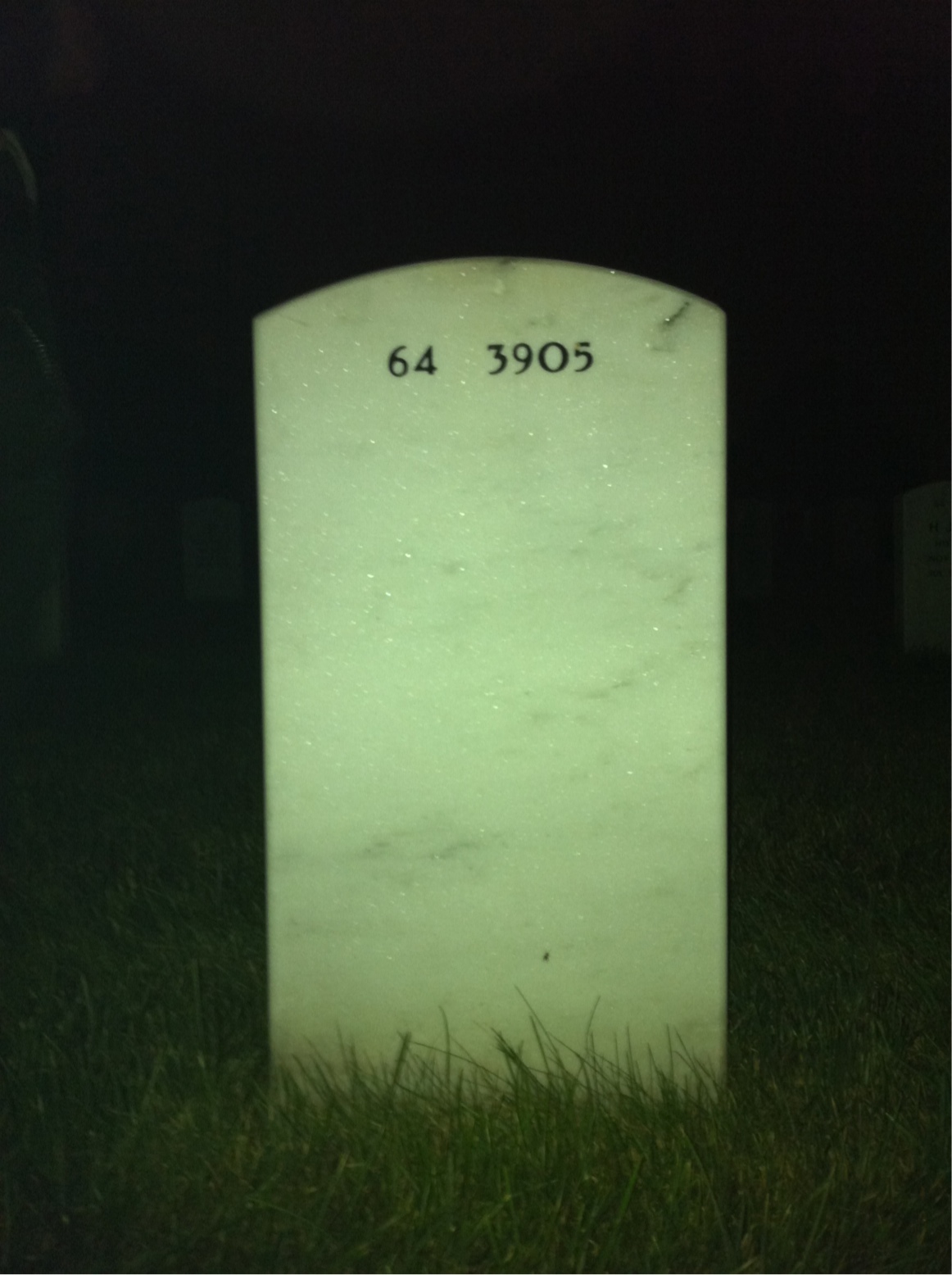 Back of headstone — James Reilly