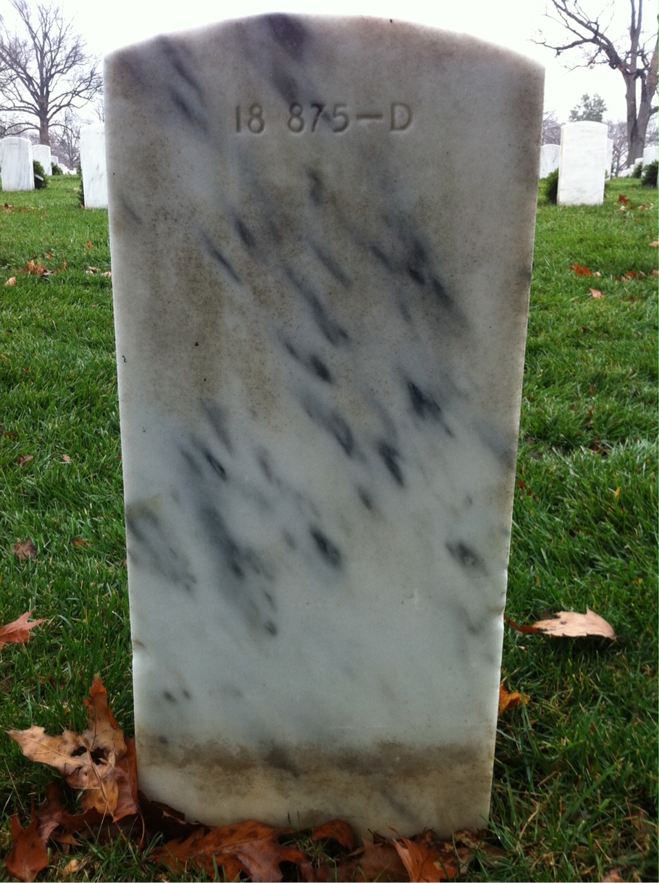 Back of headstone — Elmer Menefee