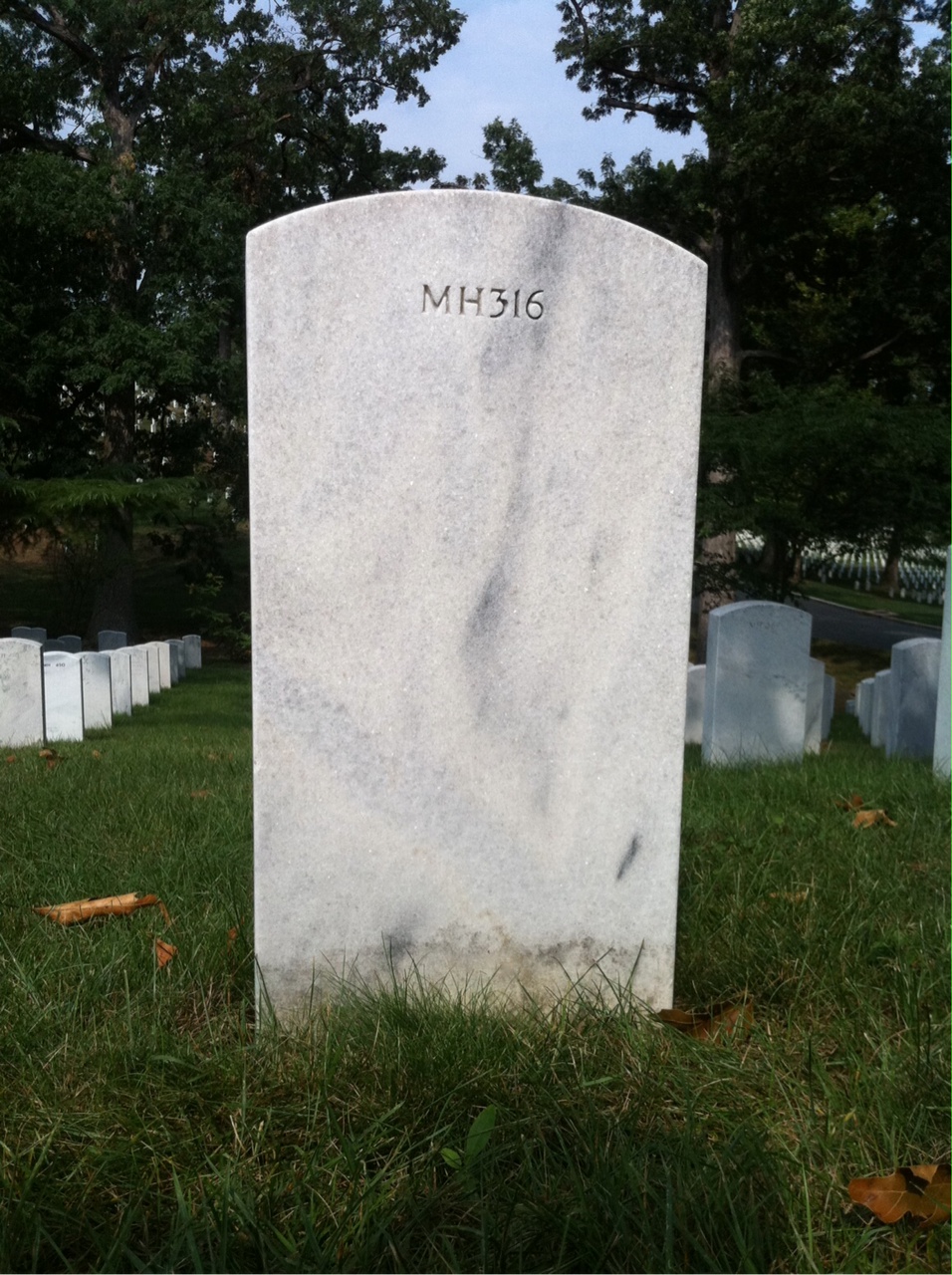 Back of headstone — Noel Mougey