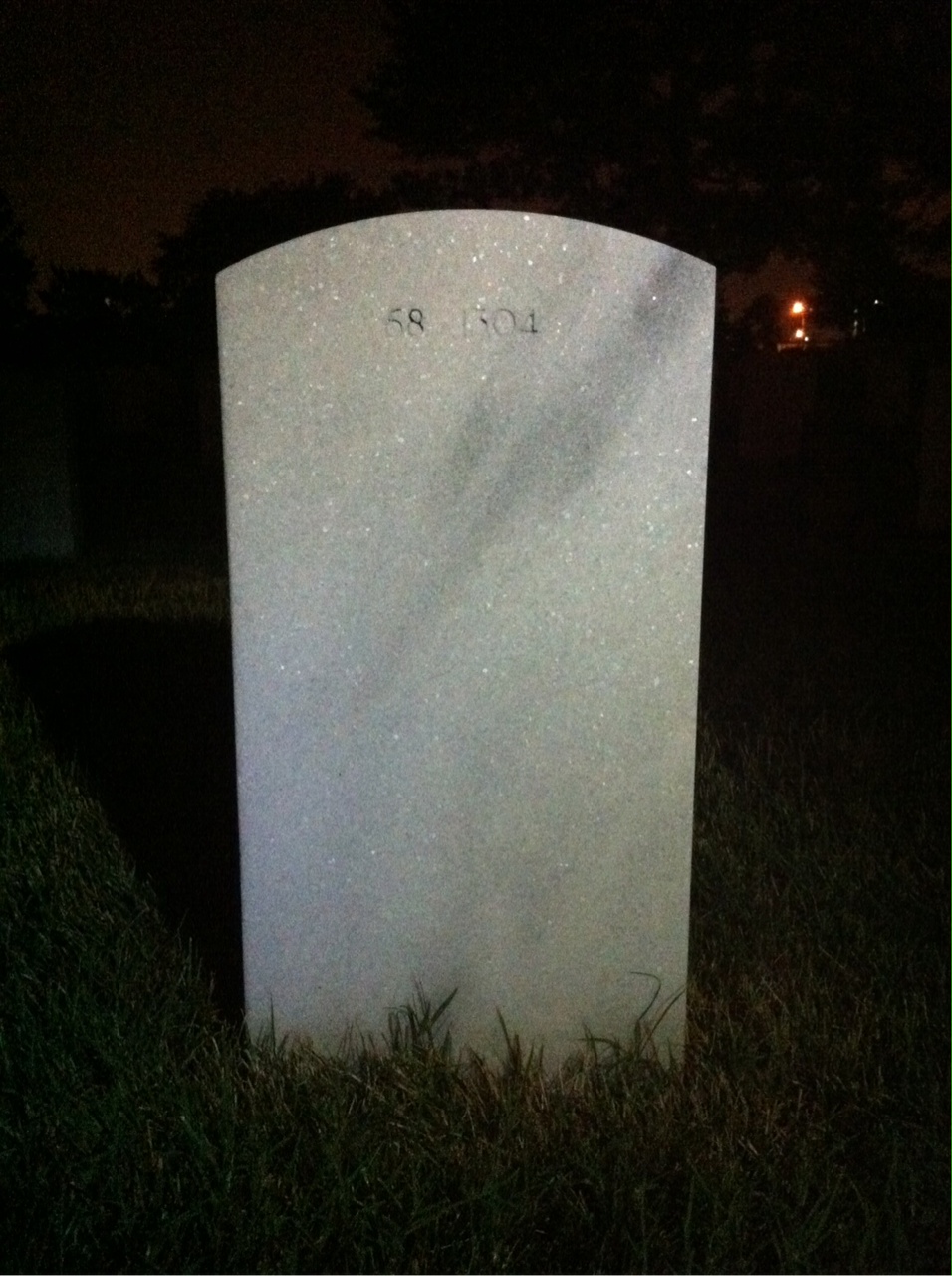Back of headstone — William King Reeve