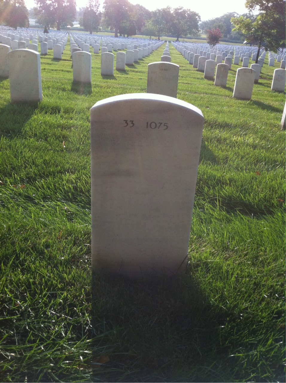 Back of headstone — Emmett O'Brien