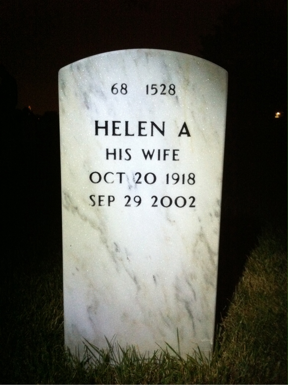 Back of headstone — Percy Jones