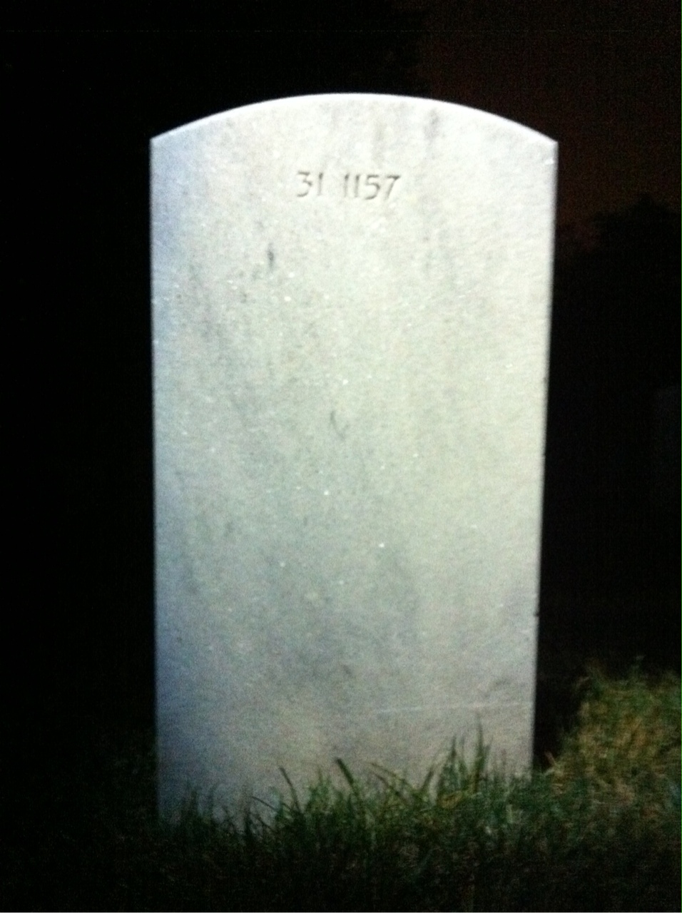 Back of headstone — Francisco Bandong