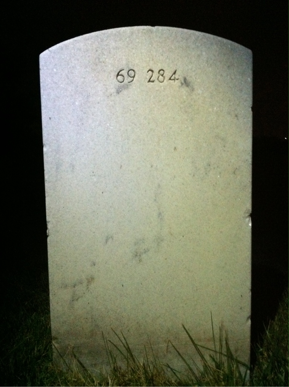 Back of headstone — Michael Moore