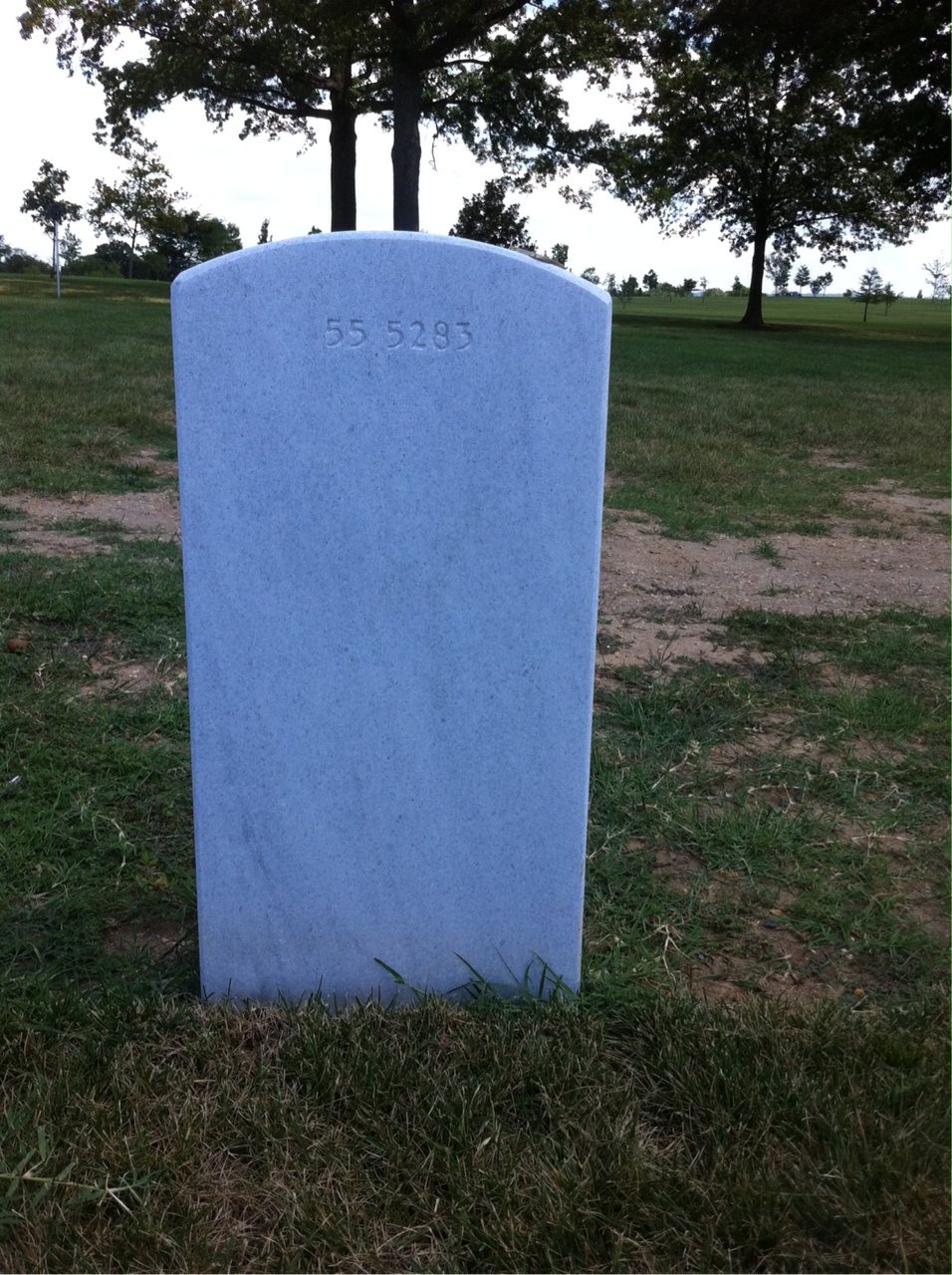 Back of headstone — Casey Alan Owens
