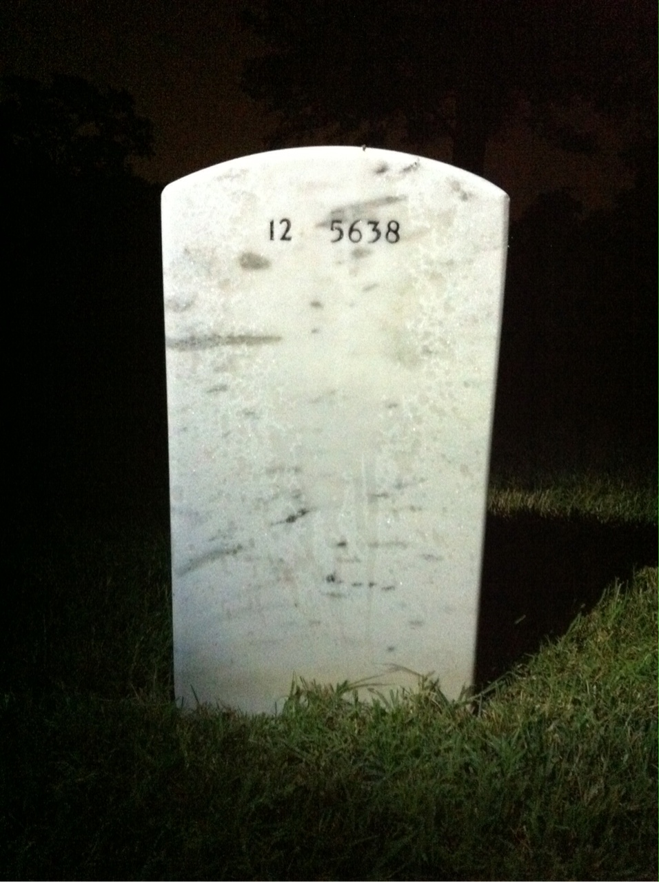 Back of headstone — Dennis Dunn