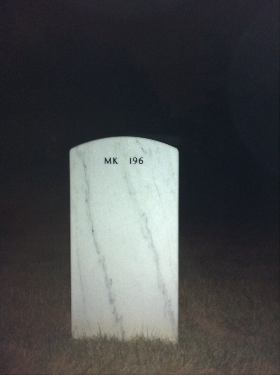 Back of headstone — Robert Amsden
