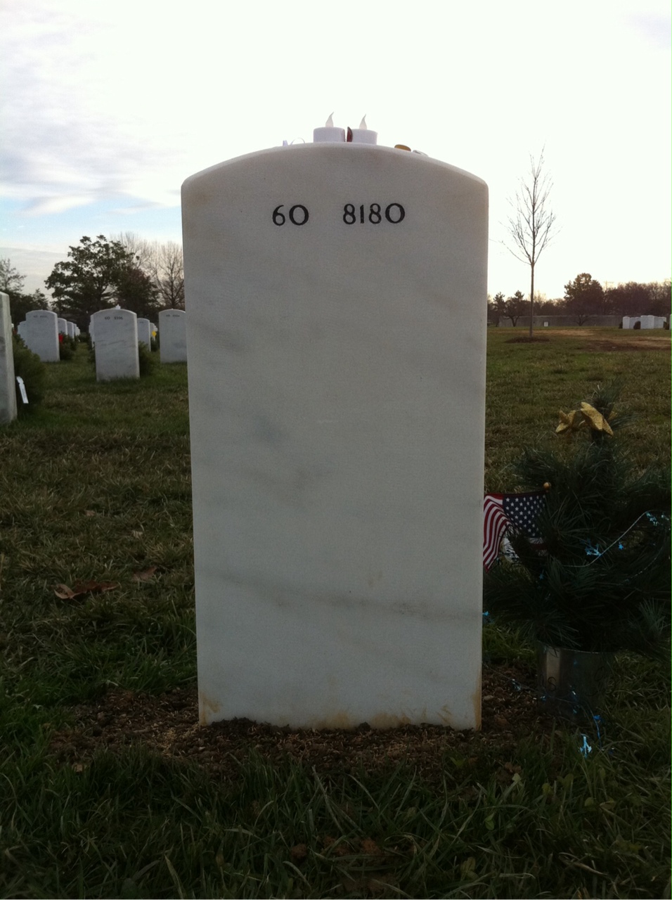 Back of headstone — Nicholas Kirven